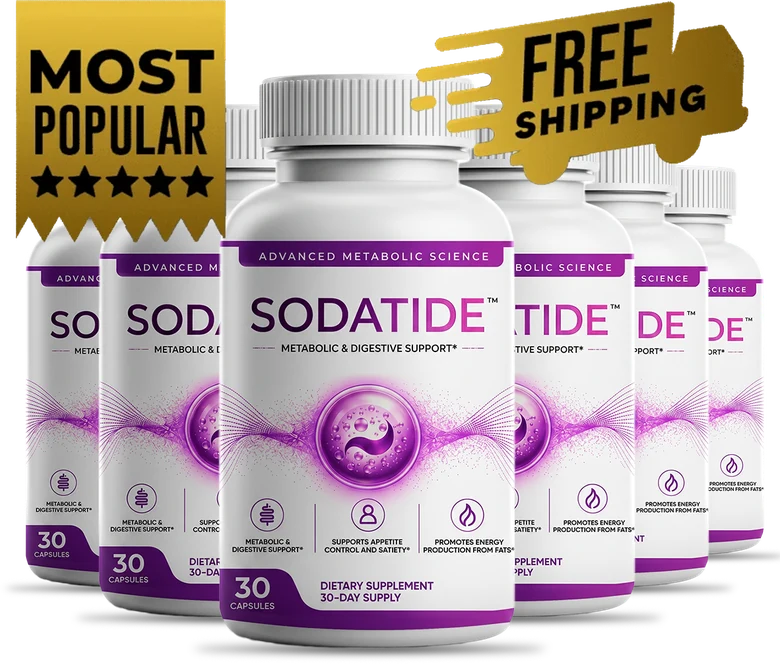 SodaTide Reviews 2026 : Powerful Weight Support Formula USA 12 SodaTide 6 Bottle Image