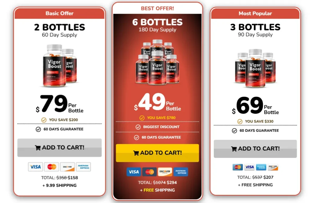 Vigor Boost Price